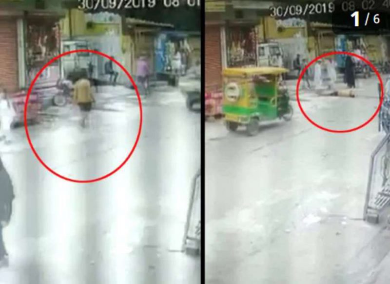 CCTV में कैद हो गई मौत, युवक बात करते-करते अचानक गिर पड़ा, वीडियो