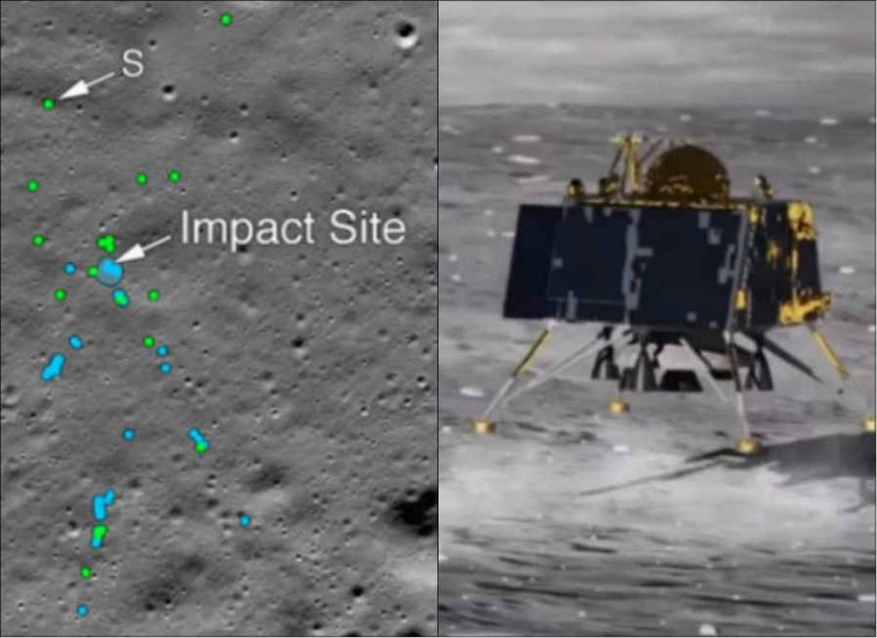 चांद पर लापता हुआ विक्रम लैंडर मिल गया ! NASA ने तस्‍वीरें जारी कर बताया क्‍या हुआ था