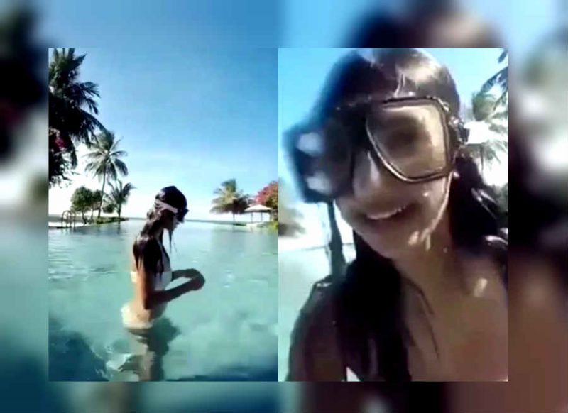 दिशा पटानी ने स्विमिंग पूल में दिखाए करतब, सोशल मीडिया पर जमकर वायरल हो रहा वीडियो