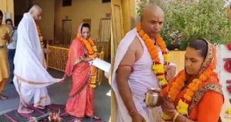 8 साल पहले हिंदू युवती से लव मैरिज, अब सनातन धर्म अपना कर लिये सात फेरे